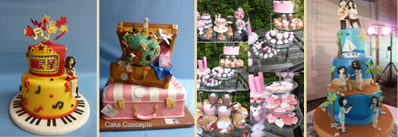 Variety of cakes from Cake Concepts in San Juan